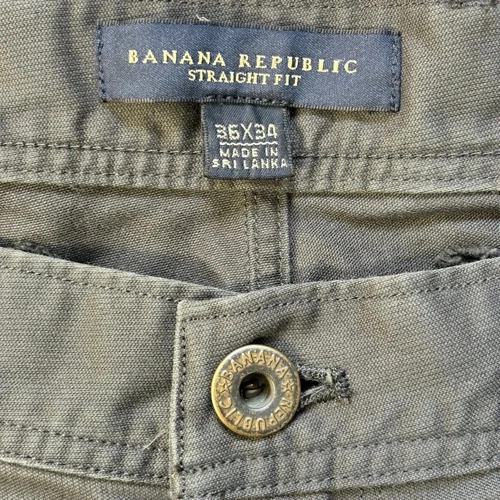 Banana Republic straight fit Jeans 36x34‎ Gray 100% Cotton